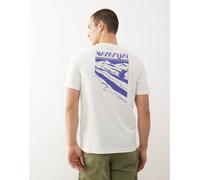 Napapijri - Guide - T-shirt bianca con stampa sul retro-Bianco S
