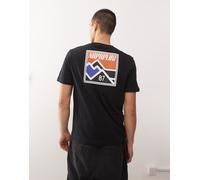 Napapijri - Guide - T-shirt nera con stampa sul retro-Nero L