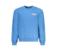 Napapijri Light Blue Cotton Men Sweater - XXL