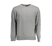 Napapijri Maglia in Cotone Grigio, Grigio, 3XL