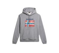 Napapijri Maglia Manica Lunga B-Guiro Cotone Grigio