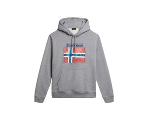 Napapijri Maglia Manica Lunga B-Guiro Cotone Grigio