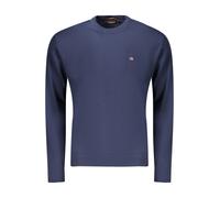 Pull girocollo, logo piccolo, Decatur Blu 3XL Tinta unita