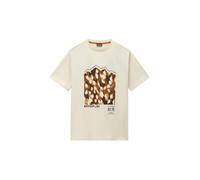 NAPAPIJRI Maglietta beige / marrone / cioccolato / broccato Uomo - Abbigliamento - Taglie comode - Maglie e T-shirt NAPAPIJRI XL