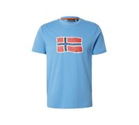 NAPAPIJRI Maglietta 'MAHSA' azzurro / blu scuro / rosso / bianco Uomo NAPAPIJRI S