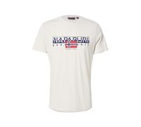 NAPAPIJRI Maglietta 'S-AYLMER' beige / blu scuro / rosso Uomo NAPAPIJRI S beige / blu scuro / rosso