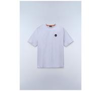 Napapijri Maglietta S-Badge Ss 1 NP0A8949 S Grigio