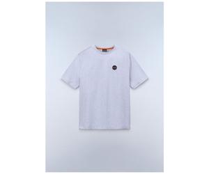 Napapijri Maglietta S-Badge Ss 1 NP0A8949 S Grigio