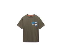 NAPAPIJRI Maglietta 'S-Montepiana' blu / oliva / nero / bianco Uomo NAPAPIJRI XXL blu / oliva / nero / bianco