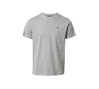 T-shirt Napapijri Salis manica corta grigio rosso - XL