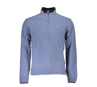 NAPAPIJRI Maglione Uomo Mezza Zip con Collo Alto, Pullover Uomo Firmato (M, Azzurro)