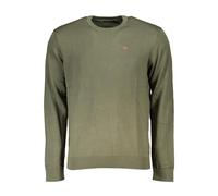 Napapijri - Maglione Verde con Ricamo Collo a Giro - - Knitwear - Uomo - Verde - S