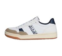 NAPAPIJRI NP0A4I7D01A1 Sneakers Uomo in Ecopelle e Tessuto Colore Bianco Blu (Bianco Blu, Sistema Taglie Calzature EU, Adulto, Numero, Media, 43)