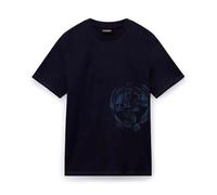 Napapijri NP0A4IEA1761-S-VANNI PRT SS Navy Relaxed Maglietta da uomo, blu navy, S