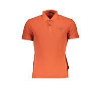 Napapijri Orange Cotton Polo Shirt - M