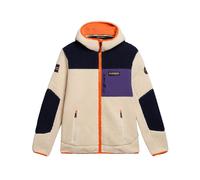 Napapijri Pile con Cappuccio e Full Zip Modello Yupik Giallo