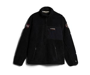 NAPAPIJRI Pile con Zip Intera Yupik 3, Nero, L, 22660 (22660-L)