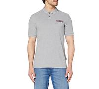 Napapijri Polo da uomo a maniche corte ERIS, grigio medio melange, L