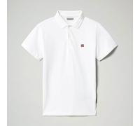 Napapijri Polo Ealis Bright White da Bambino 8 Anni Bianco