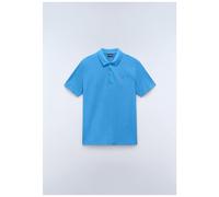 Polo in Piquet di Cotone Rosso by Napapijri, Azzurro chiaro, M