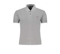 Napapijri Polo Uomo Grigio Cotone M, Grigio