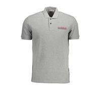 Napapijri Polo Maniche Corte Uomo Grigio