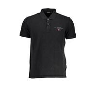 NAPAPIJRI Napapjiri Elbas SS 4 Polo, Black 041, L Uomo