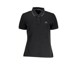 Napapijri - Polo Nero in Cotone da Donna - - Tops - Donna - Nero - L