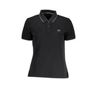 Napapijri - Polo Nero in Cotone da Donna - - Tops - Donna - Nero - M