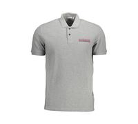 Napapijri - Polo Uomo in Cotone Marrone - - Tops - Uomo - Grigio - L