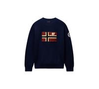 NAPAPIJRI Pullover 'D-ARCHIVE' beige / navy / rosso scuro Uomo - Abbigliamento - Pullover e cardigan - Pullover - Pullover girocollo NAPAPIJRI S