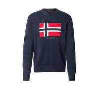 NAPAPIJRI Pullover 'Mura' beige chiaro / marino / rosso Uomo - Abbigliamento - Occasioni - Ufficio - Abbigliamento - Pullover & giacchette NAPAPIJRI XS