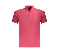 Napapijri Red Cotton Men Polo Shirt - L
