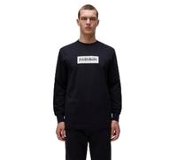 Napapijri S-Box Logo LS T-Shirt, Nero, XXL Uomo