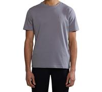 Napapijri Salis - Maglietta a maniche corte, motivo gufo, colore: Grigio, Gufo grigio., L