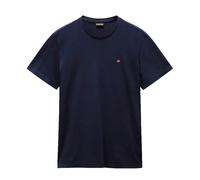 T-shirt Napapijri Salis manica corta blu marino rosso - S