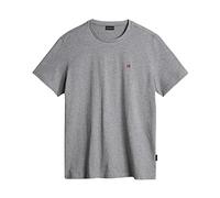 T-shirt Napapijri Salis manica corta grigio rosso - L