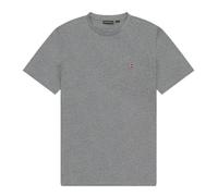Napapijri Grigio Cotton Men T-Shirt - 3XL