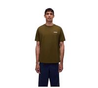 T-shirt maniche corte con piccolo logo Verde S Tinta unita