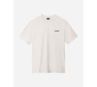 T-shirt Napapijri Small Box manica corta bianco crema - L