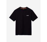 Napapijri Black Cotton Men T-Shirt - M