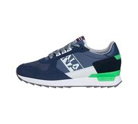 NAPAPIJRI Sneakers Blue Marine S4STAB01/NYS Scarpe Sportive Uomo in Tessuto Blu Verdi Suola 3 cm (Blu, Sistema Taglie Calzature EU, Adulto, Uomo, Numero, Media, 44)