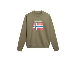Napapijri Sweater Manica Lunga Guiro Cotone Verde
