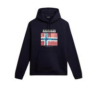 Napapijri, ,Sweatshirts & Hoodies ,Uomo ,Blu ,L Maglia Manica Lunga Guiro Cotone Blu