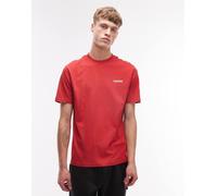 Napapijri - T-shirt rossa con logo piccolo-Rosso S