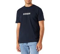 Napapjiri S-Box SS 3 T-Shirt, Blu Marine, L Uomo
