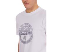 T-shirt Napapijri Bollo manica corta bianco grigio - M