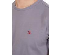 Napapijri Salis - Maglietta a maniche corte, motivo gufo, colore: Grigio, Gufo grigio., M