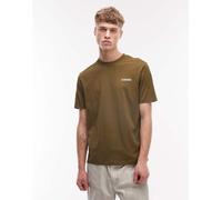 Napapijri - T-shirt verde oliva con logo piccolo S