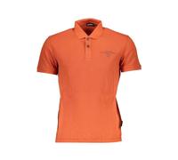 Napapijri, ,Tops ,Uomo ,Arancione ,S Polo in Cotone Arancione con Logo